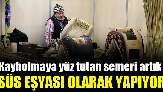 Ata yadigarı zanaatını  58 senedir sürdürüyor