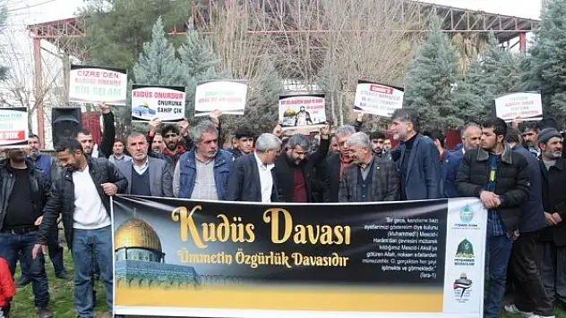 Dünya Kudüs Haftası'nda Cizre'den İsrail'e tepki