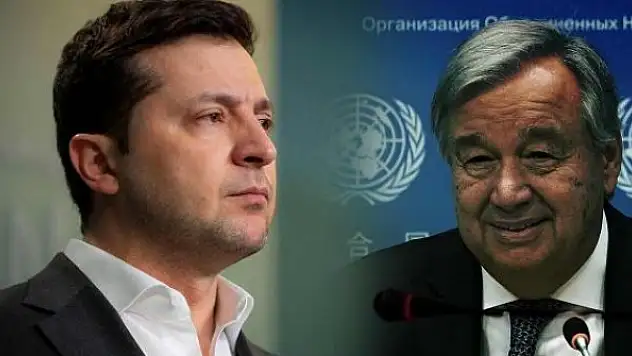 BM Genel Sekreteri'nden Zelenskiy'e insani yardım sözü