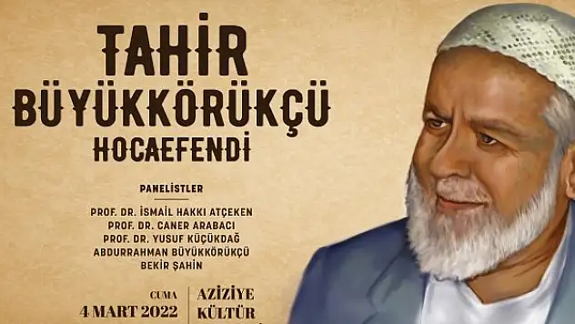 Tahir Büyükkörükçü  Karatay'da anılacak