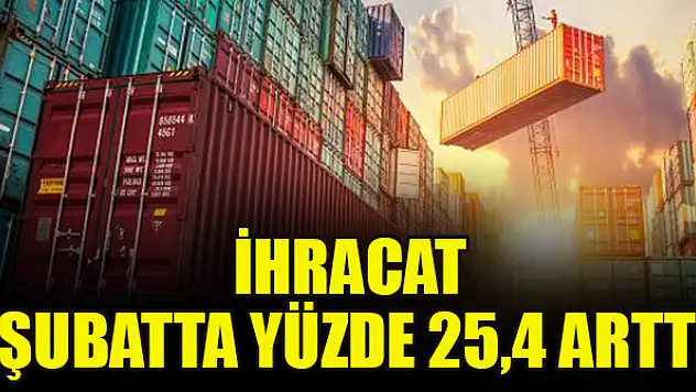 İhracat şubatta yüzde 25,4 arttı