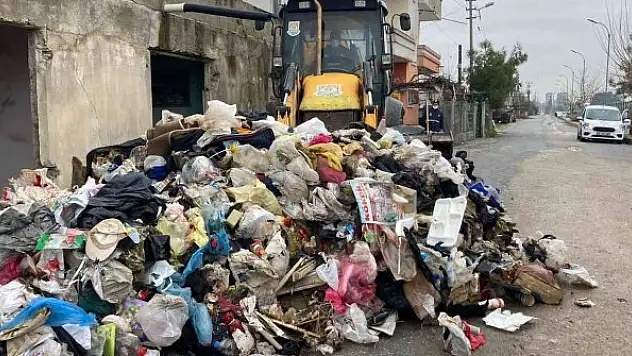 Bir evden 3 kamyon çöp çıktı