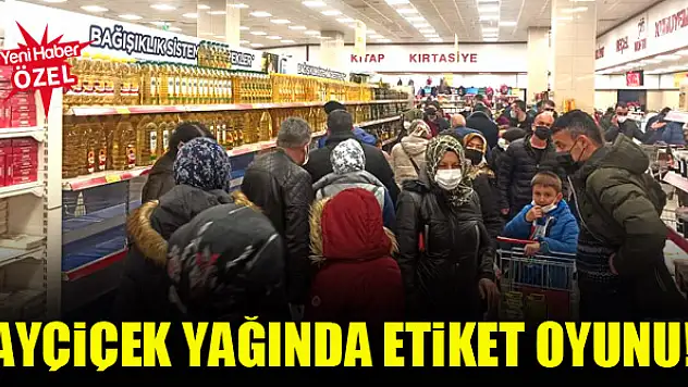 Ayçiçek yağında etiket oyunu!