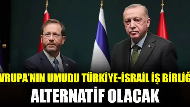 Avrupa'nın umudu Türkiye-İsrail iş birliği: Alternatif olacak