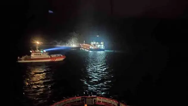 Mısır yüklü kargo gemisi karaya oturdu