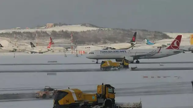 Uçuşa kar engeli! THY, 180 seferi daha iptal etti.