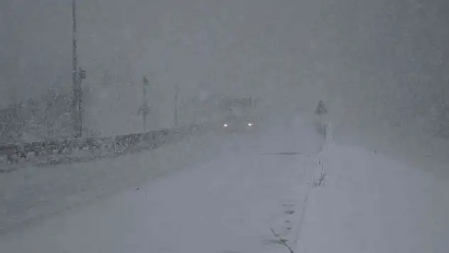 Bolu Dağı'nda kar şiddetini artırdı