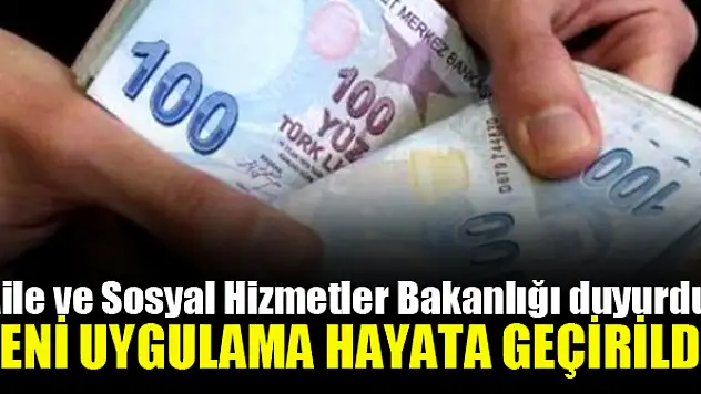 Bakanlık duyurdu:  'Aile Destek' uygulaması hayata geçti!