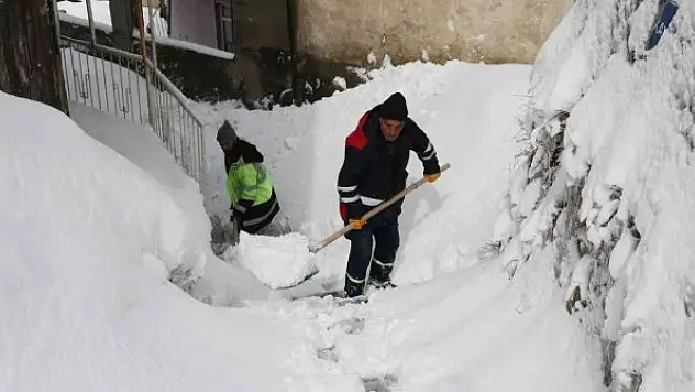 Bitlis Belediyesini karla mücadele çalışmaları