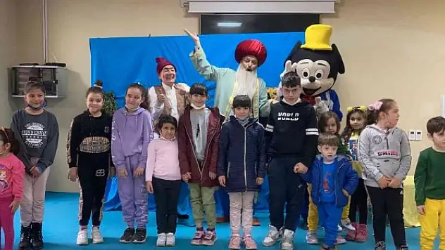 Diyabetli çocuklar Nasreddin Hoca ile eğlenip el becerisi kursuyla öğrendi