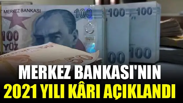 Merkez Bankası'nın 2021 yılı kârı açıklandı