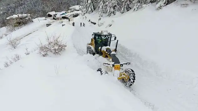 Sinop'ta kar nedeniyle 19 köy yolu kapalı