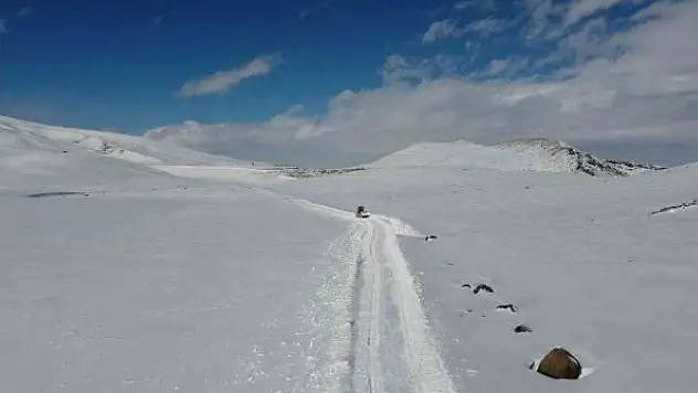 34  köy yolu ulaşıma kapandı