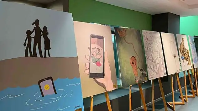 Karikatürler bağımlılığa karşı farkındalık için yarıştı