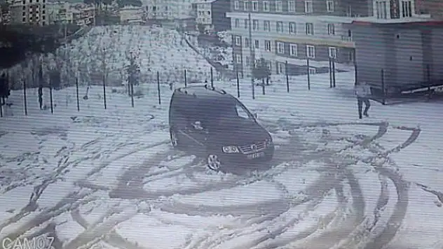 Okul bahçesinde drifte 27 bin lira ceza