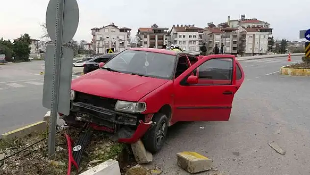Manavgat'ta trafik kazası: 1 yaralı