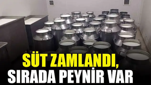 Süt zamlandı, sırada peynir var