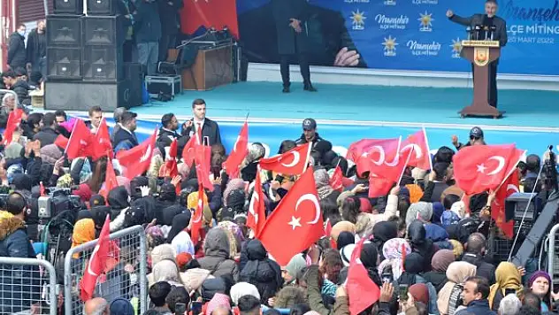 Hazine ve Maliye Bakanı Nebati, Viranşehir'de mitingde konuştu