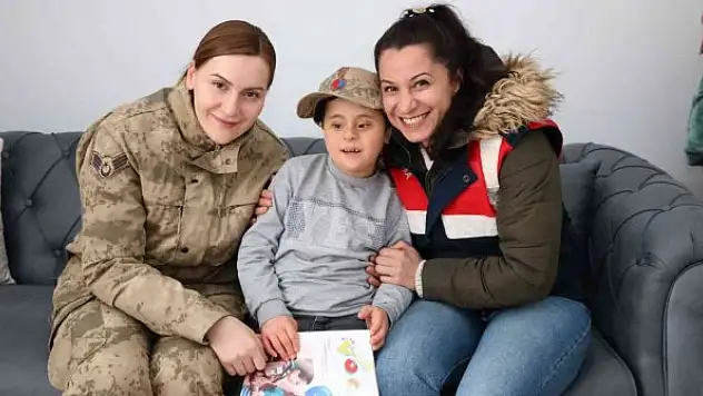 Jandarmadan down sendromlu Ensar'a sürpriz