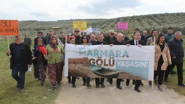 Dünya Su Günü, kuruyan Marmara Gölünde kutlandı