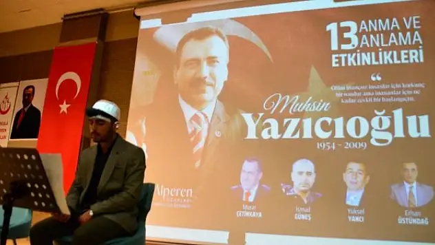 Yazıcıoğlu ve arkadaşları hemşerileri tarafından anıldı