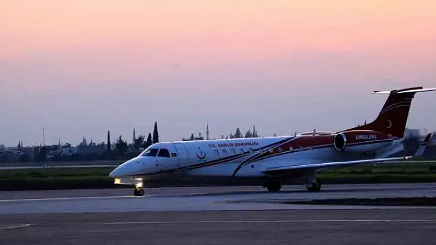 Ambulans uçak 5 yaşındaki Asya için havalandı