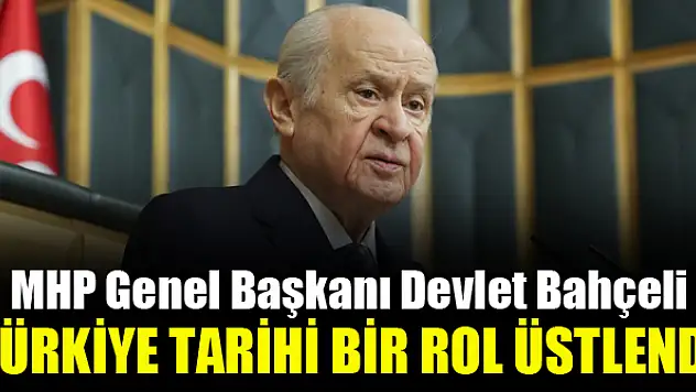 Türkiye tarihi bir rol üstlendi
