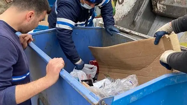 Çöp toplarken konteynırda yavru kedilerle karşılaştı