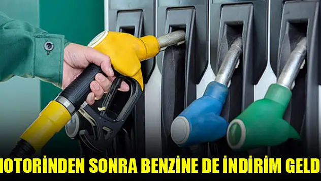 Motorinden sonra benzine de indirim geldi!