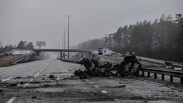 Ukrayna'nın Stoyanka kentinde acı manzara