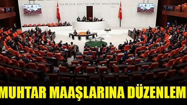 Muhtar maaşlarına düzenleme