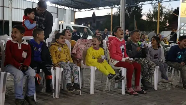 Ramazan eğlencesinde çocuklar doyasıya eğlendi