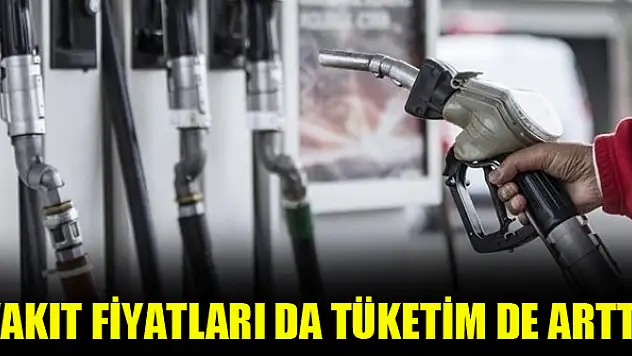 Yakıt fiyatları da tüketim de arttı