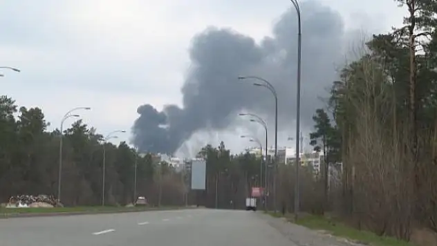 Kiev güne siren sesleriyle uyandı