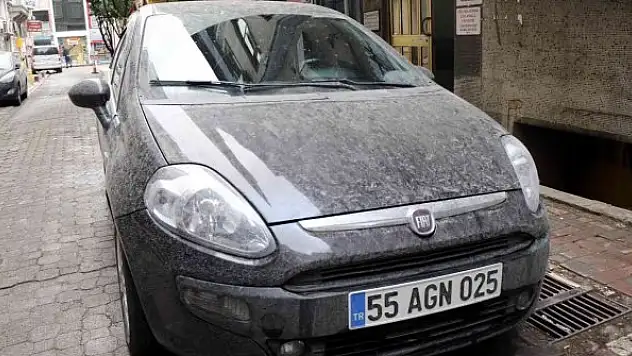 Samsun'da çamur yağdı