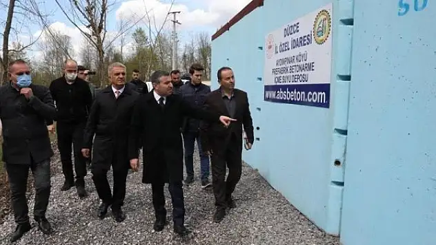 Yeni yapılan su deposu hizmete girdi