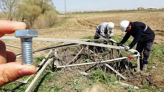22 liralık cıvatayı çalan hırsızlardan 500 bin liralık zarar