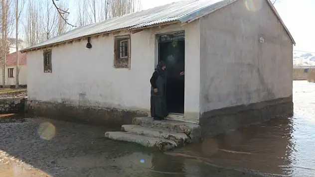 Çay taştı tarım arazileri ile ev ve ahırları su bastı