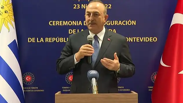 Bakan Çavuşoğlu, Türkiye'nin Montevideo Büyükelçiliği açılış törenine katıldı