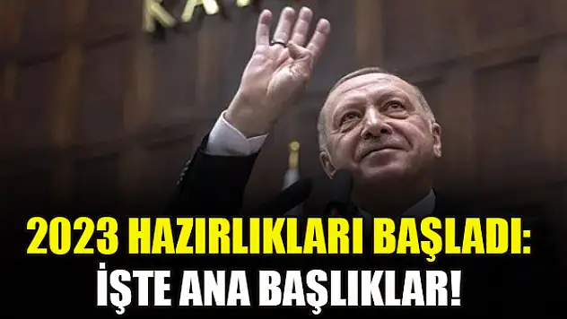 2023 hazırlıkları başladı: İşte ana başlıklar!