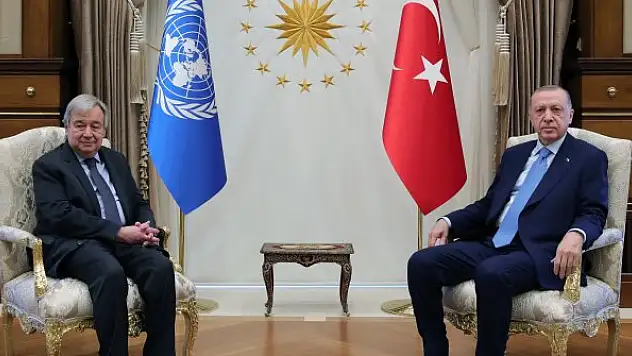 Erdoğan, BM Genel Sekreteri Guterres'i kabul etti