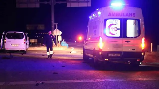 Edirne'de trafik kazası: 3 yaralı