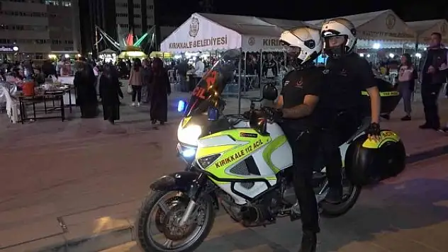 Motosiklet ambulanslar görev başında