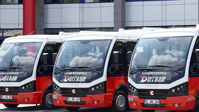 Düzce'de toplu taşıma, bayram boyunca bedava