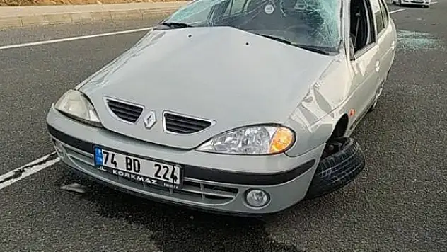 Bayburt'ta trafik kazası: 1 yaralı
