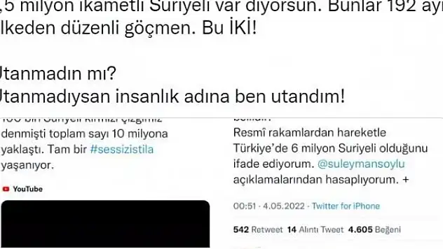 Bakan Yardımcısı Çataklı'dan Sinan Oğan'a 'Suriyeli' tepkisi