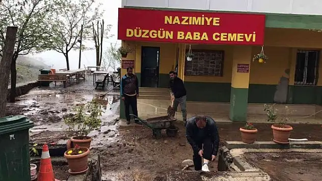 Taşkın ve dolu ziyaretgahta hasara neden oldu