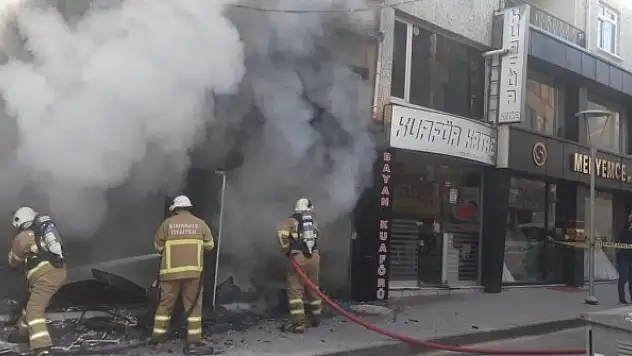 İş yerinde çıkan yangın söndürüldü