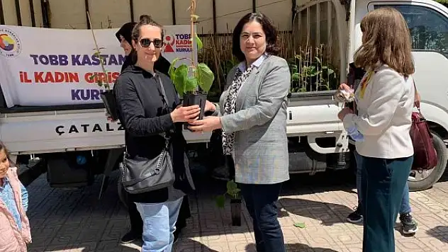 Sel bölgesindeki çiftçilere fidan ve ata tohumu dağıtıldı