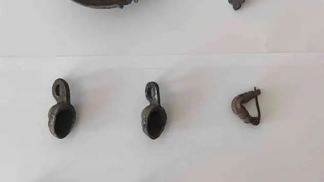 İş yerinde Roma dönemine ait tarihi eser bulundu